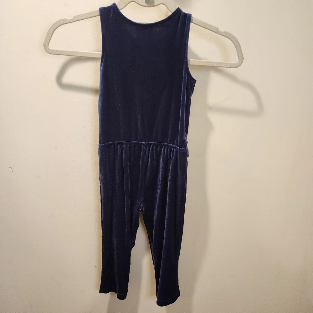 GENUINE Kids From Oshkosh Velour purple jumpsuit size 3T